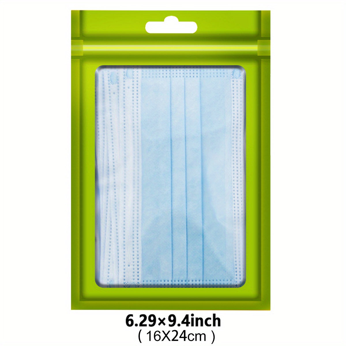 100-Pack Holographic Zipper Lock Resealable Bags, Moisture-Proof Aluminum Foil Polyester Film Flat Transparent Window Pouch for Electronics/Jewelry/Cosmetics Organization, 4 Size Options, Non-food contact