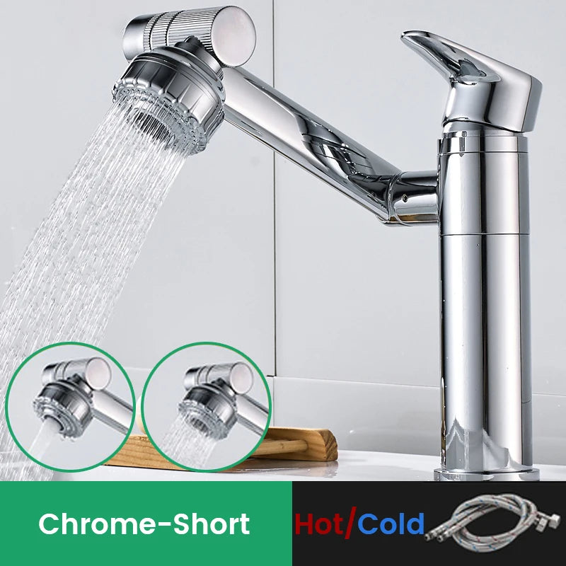 1080 Degree Basin Faucet Kitchen Sink Faucet Bathroom Faucet Mixer Aerator 2 In 1 Black Tap Heated Faucet Gourmet Mixer Tapware