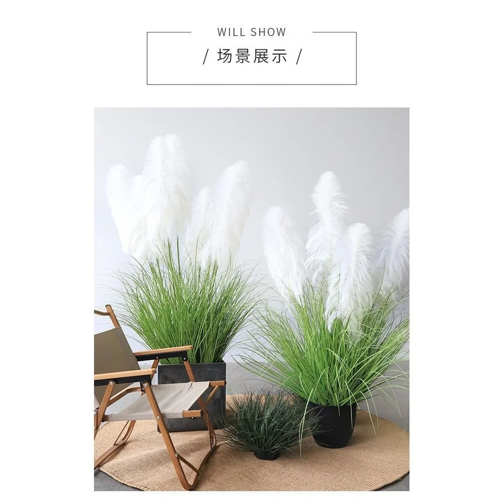 Artificial reed plant in a 120cm pot