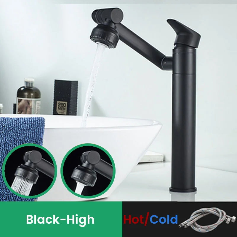 1080 Degree Basin Faucet Kitchen Sink Faucet Bathroom Faucet Mixer Aerator 2 In 1 Black Tap Heated Faucet Gourmet Mixer Tapware
