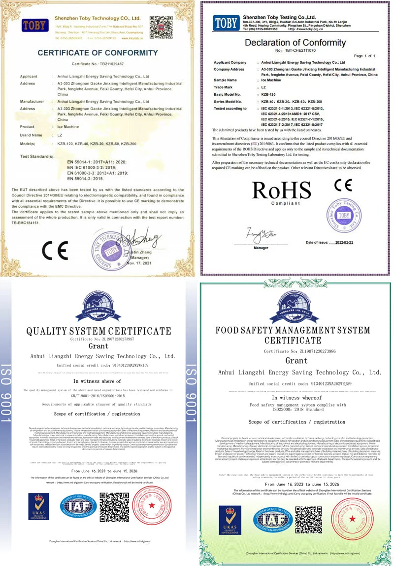Automatic Cafeteria 40kg 24Hours LZ-80 Cube Ice Machine in South Africa