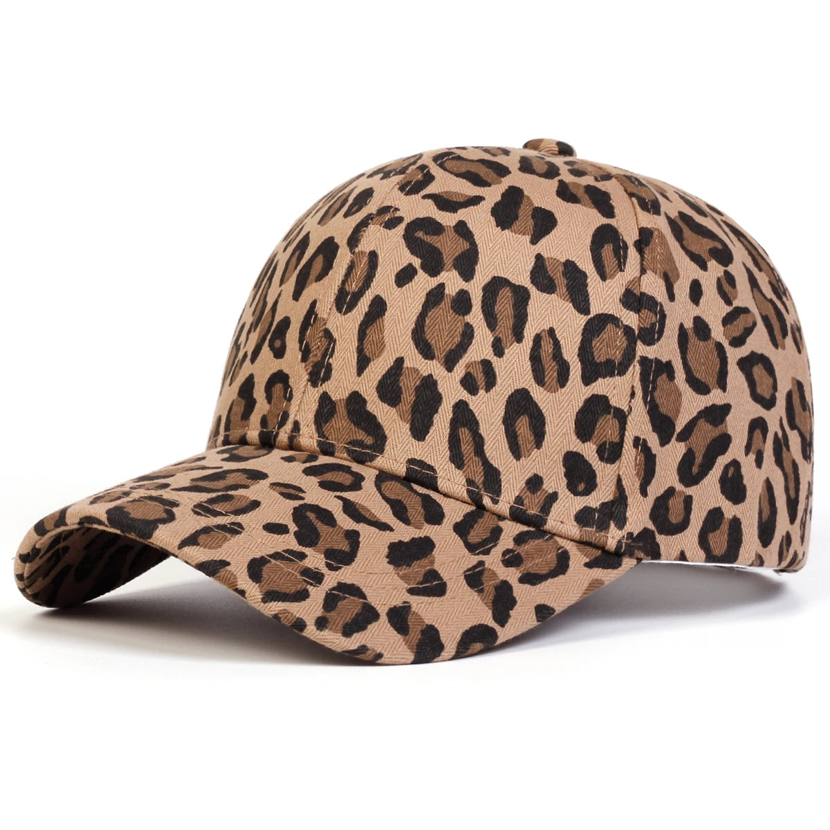 1piece Unisex Leopard Print Baseball Cap Outdoor Adjustable Sunscreen Leisure Hat Spring Autumn Travel Tourism Beach Vacation