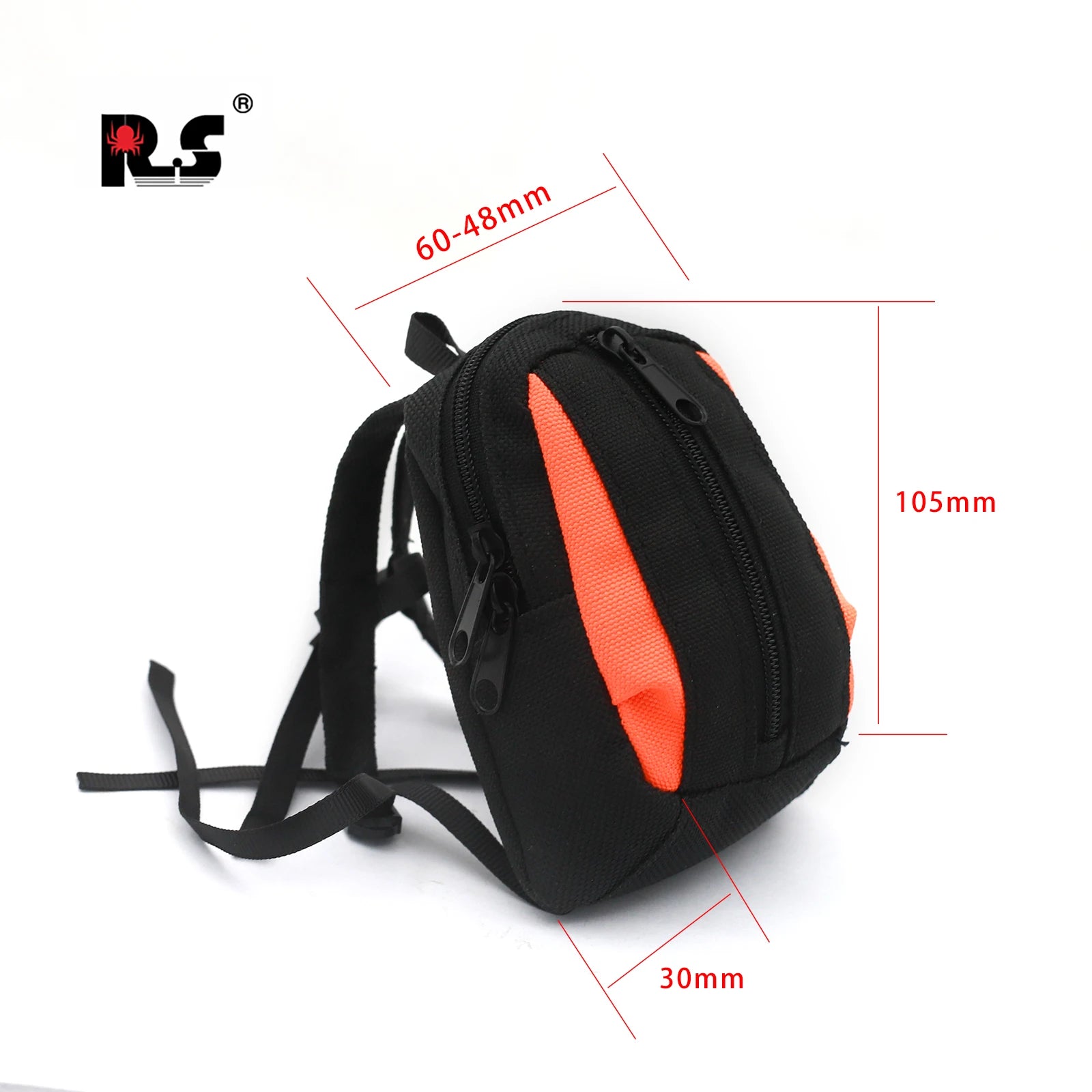 1PCS Mini Spare Wheel Kit Outdoor Climbing Backpack for motorcycle 1/8 1/24 1/10 RC Crawler Car Traxxas TRX4 AXIAL SCX10 RC4WD