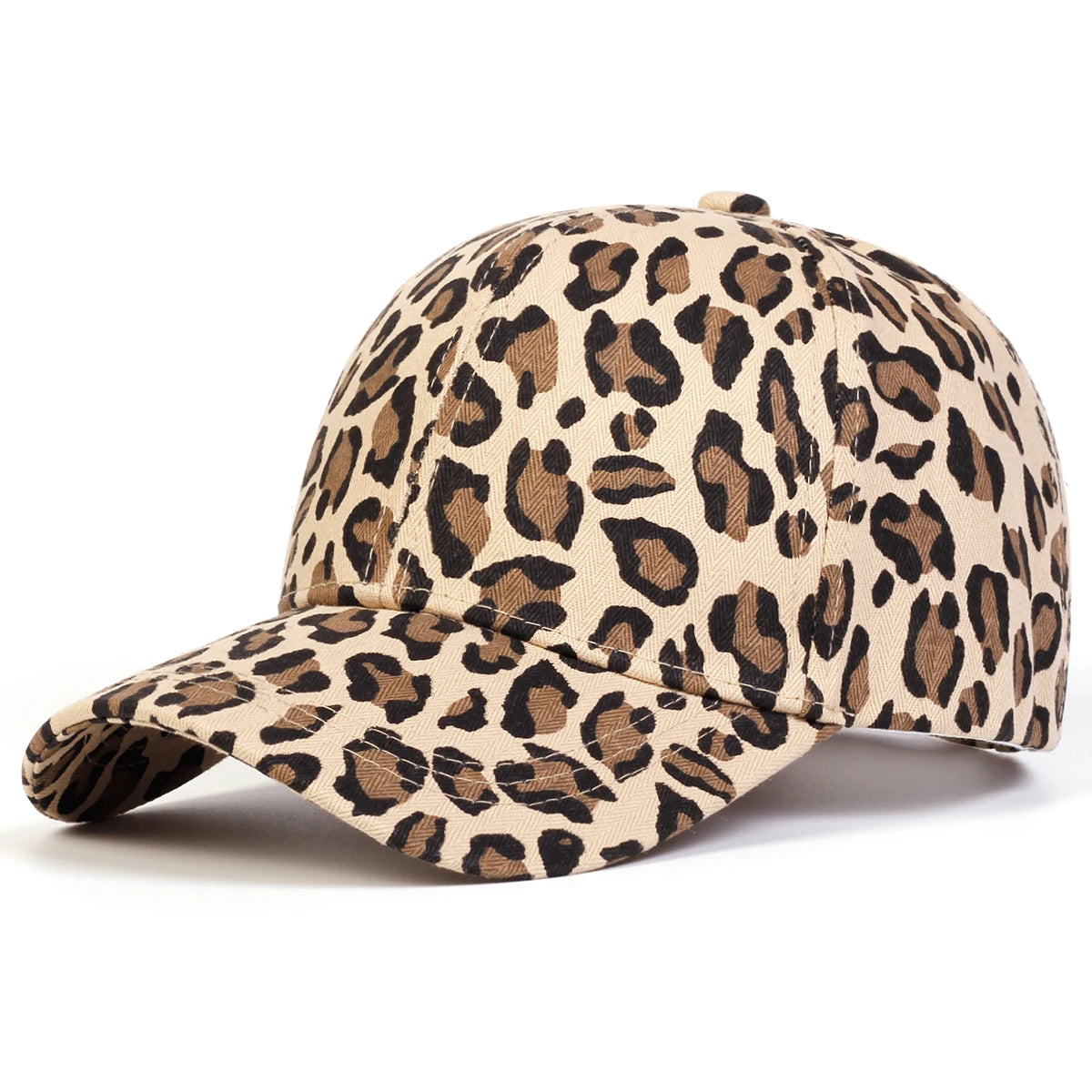 1piece Unisex Leopard Print Baseball Cap Outdoor Adjustable Sunscreen Leisure Hat Spring Autumn Travel Tourism Beach Vacation