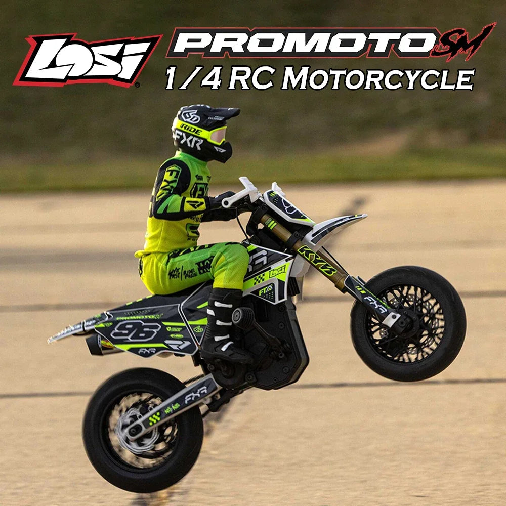 1/4 Motorcycle Losi Promoto-SM FXR RTR Simulated Electric RC Remote Control Motorcycle Model Car Adults Toys LOS-2272 / LOS-2310
