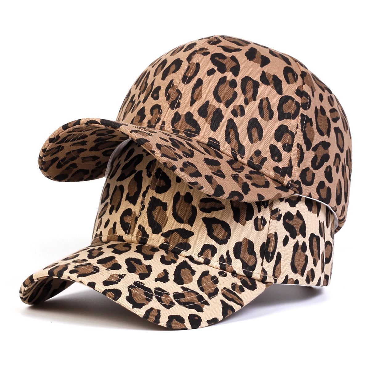 1piece Unisex Leopard Print Baseball Cap Outdoor Adjustable Sunscreen Leisure Hat Spring Autumn Travel Tourism Beach Vacation